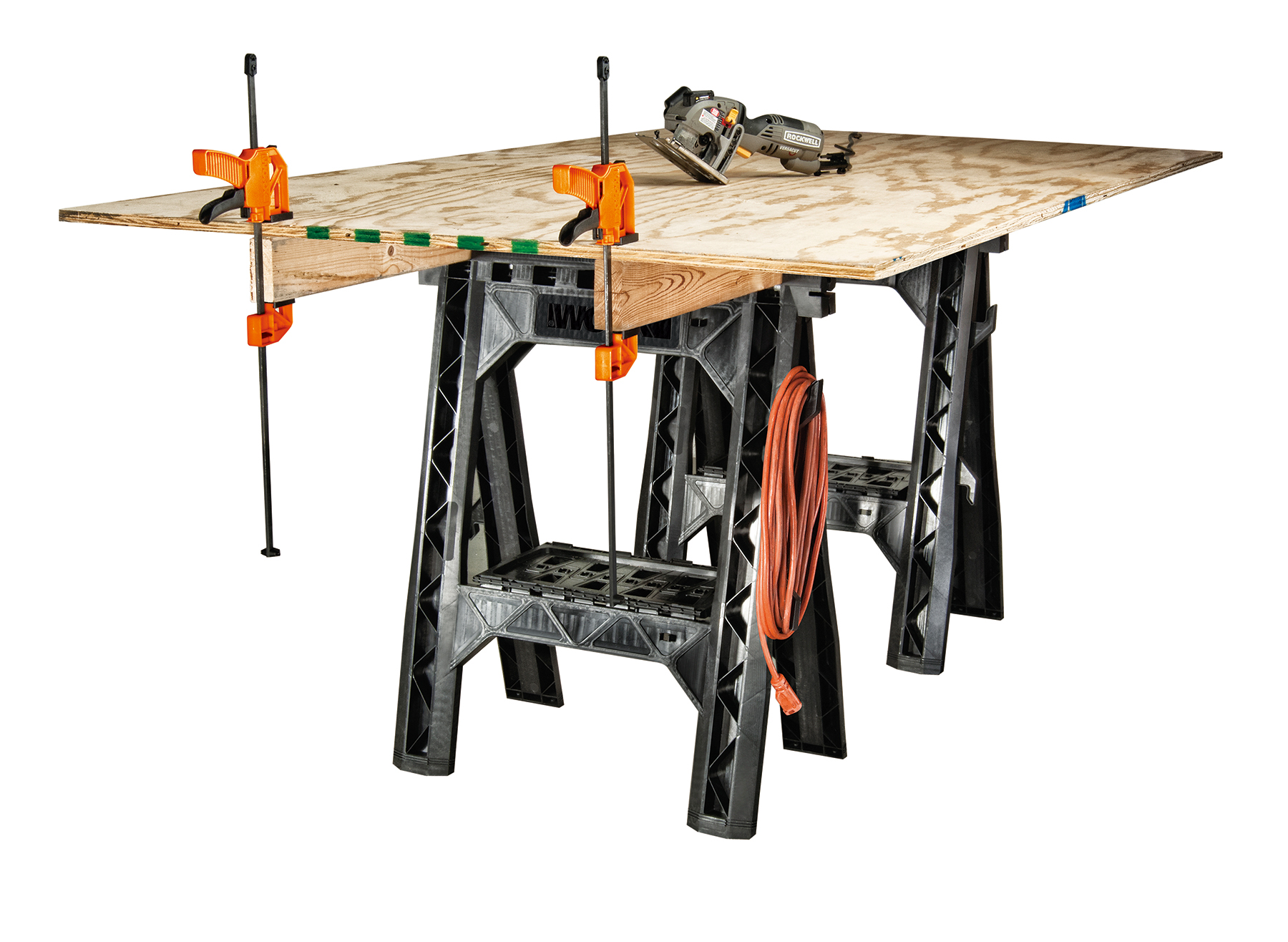 WORX Clamping Sawhorses Expand Work Holding Versatility